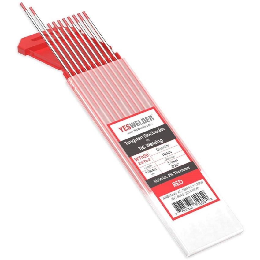 WT20 2.4*175 mm Red Tungsten Electrodes